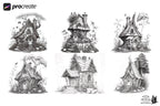 Whimsical wonderland, fun coloring projects for Procreate