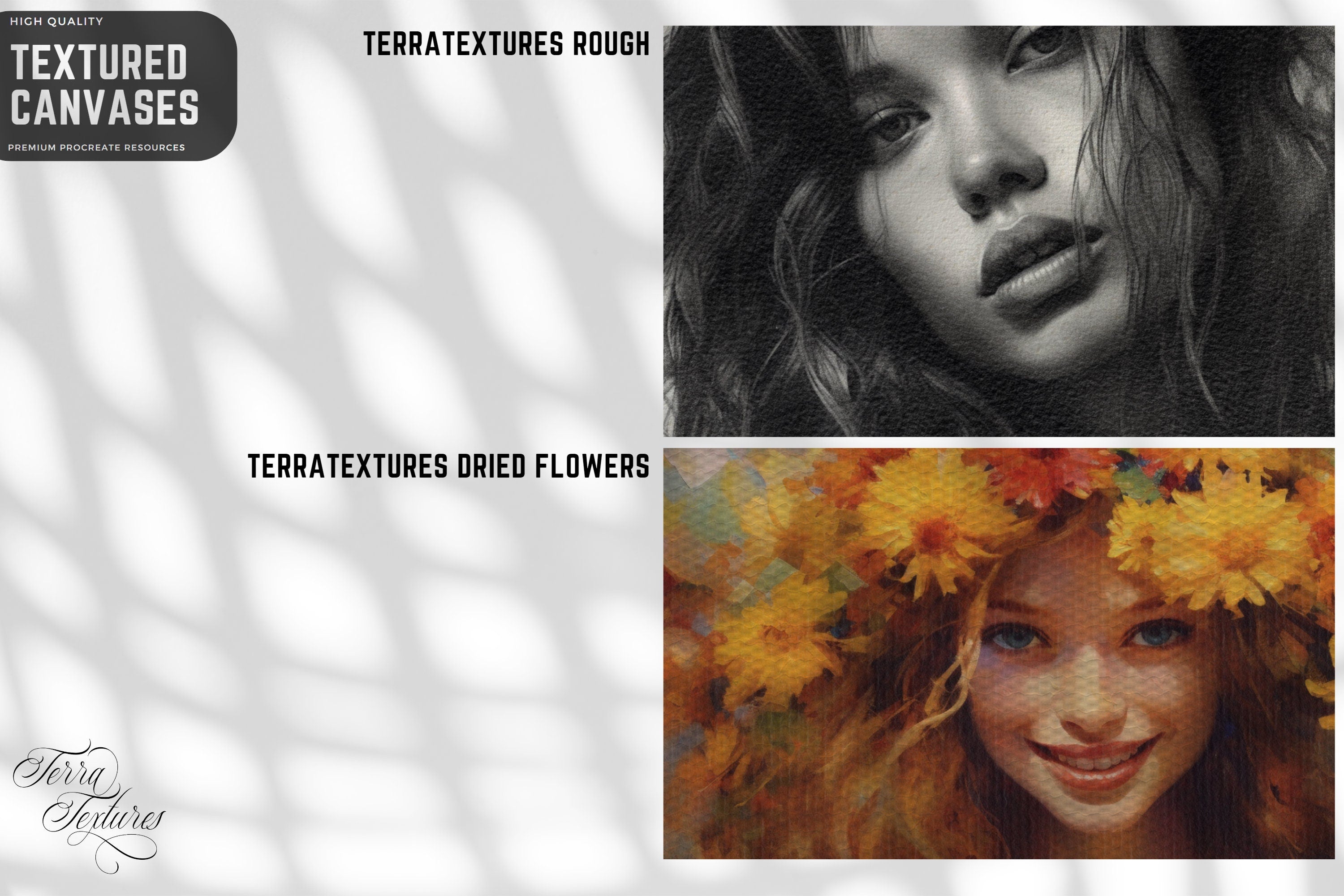 TerraTextures, Professional Dry Brush bundle, custom brushes for Procreate