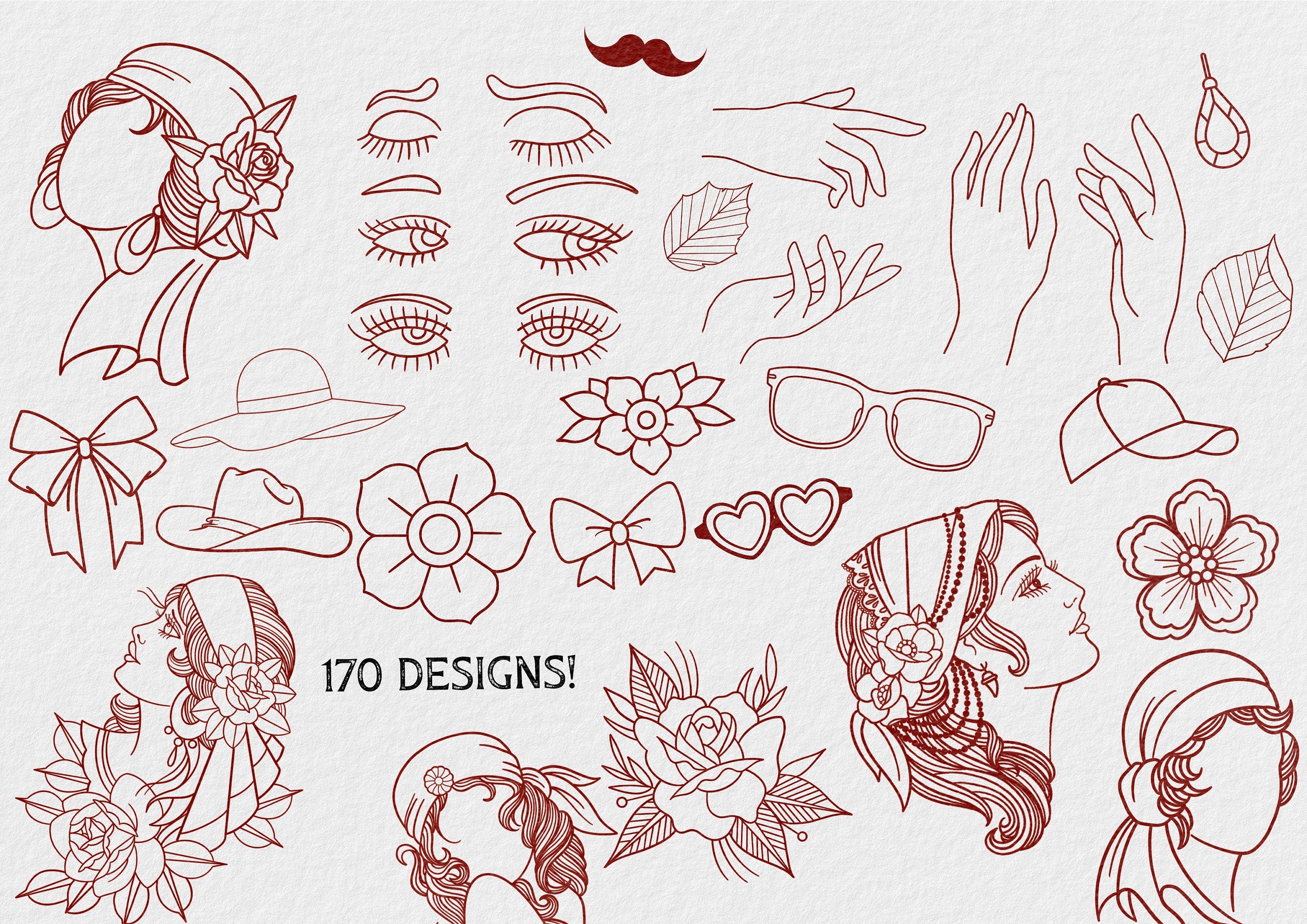 Procreate ~ The traditional lady diy kit