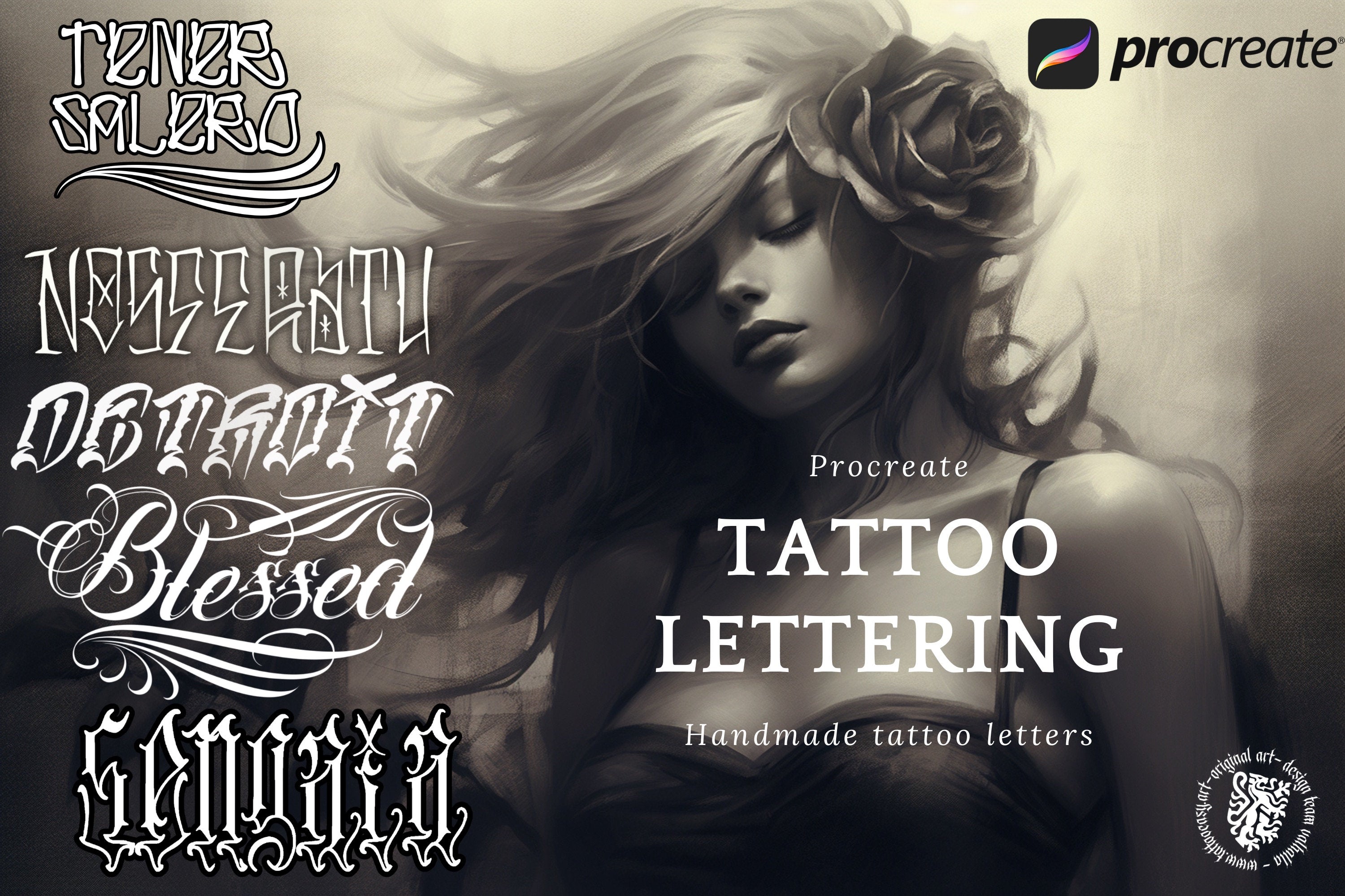 Tattoo Lettering for Procreate