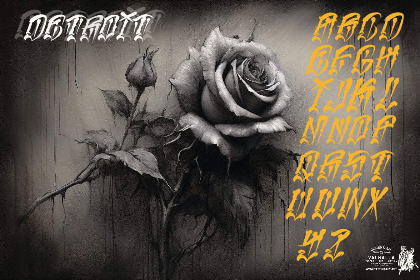 Tattoo Lettering for Procreate