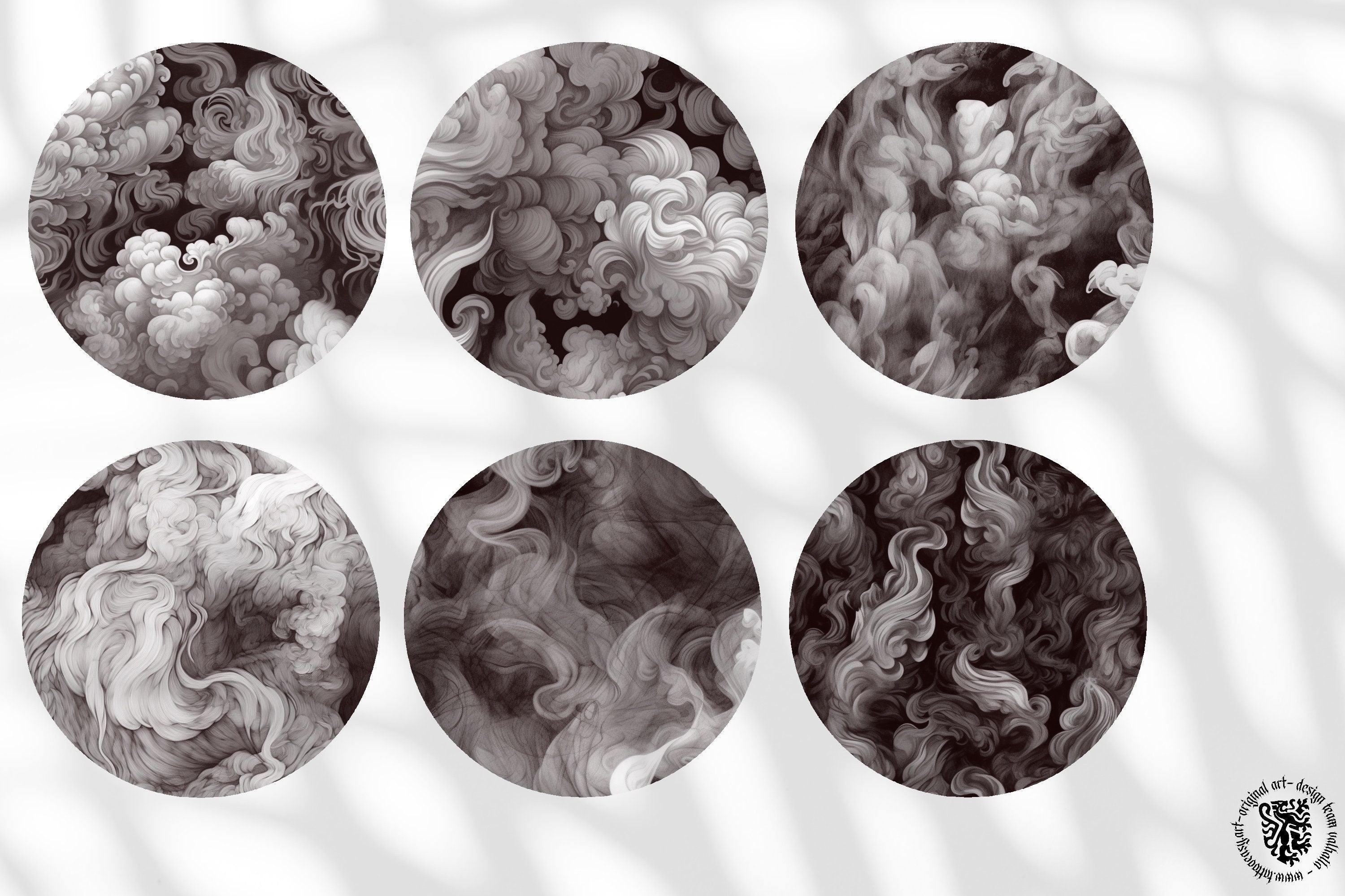 Smoke textured brushes ~ Texturemania ~ custom brushes for Procreate