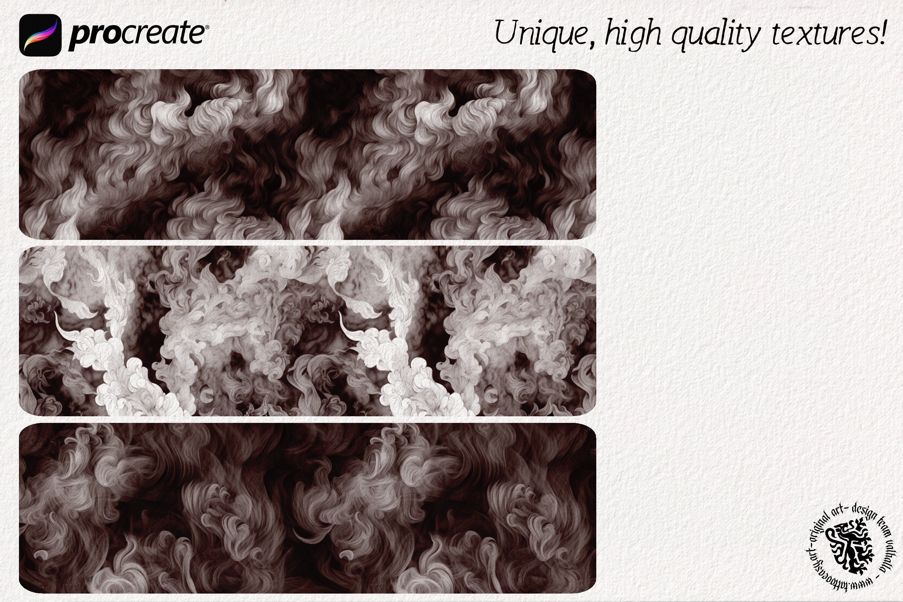 Smoke textured brushes ~ Texturemania ~ custom brushes for Procreate
