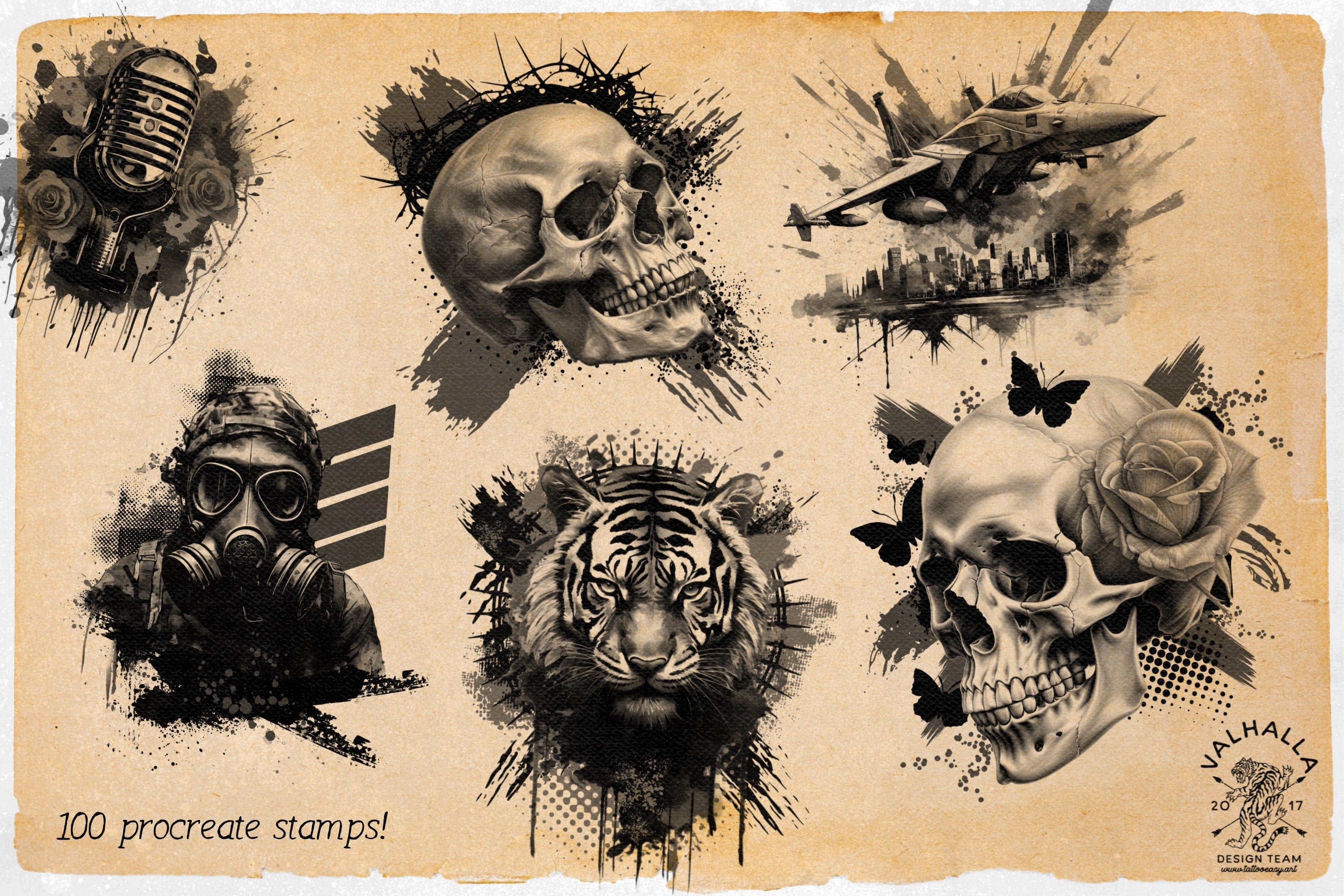 Trash Polka Tattoo Designs: 100 Procreate References