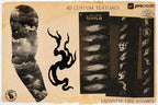 The Japanese Folder / Creative procreate tattoo construction kit for Procreate