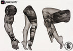 The Japanese Folder / Creative procreate tattoo construction kit for Procreate