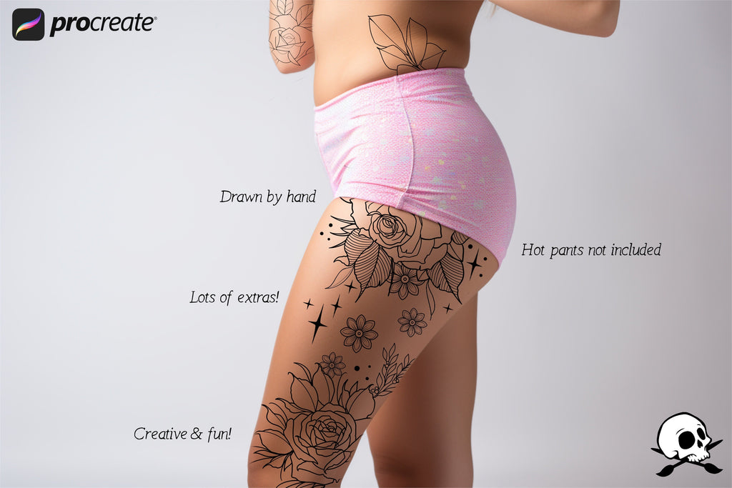 Flower builder vol.2 • Neotrad • flower design kit for Procreate