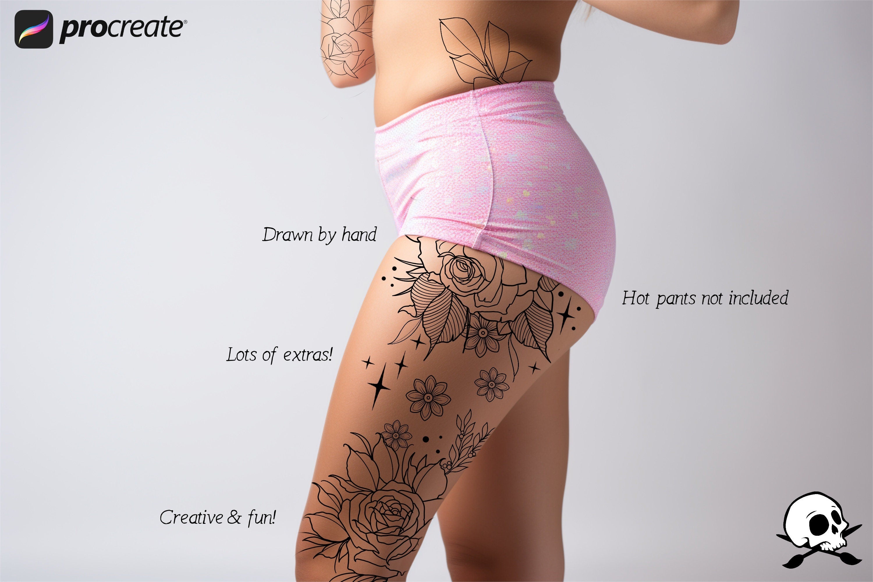 Flower builder vol.2 • Neotrad • flower design kit for Procreate