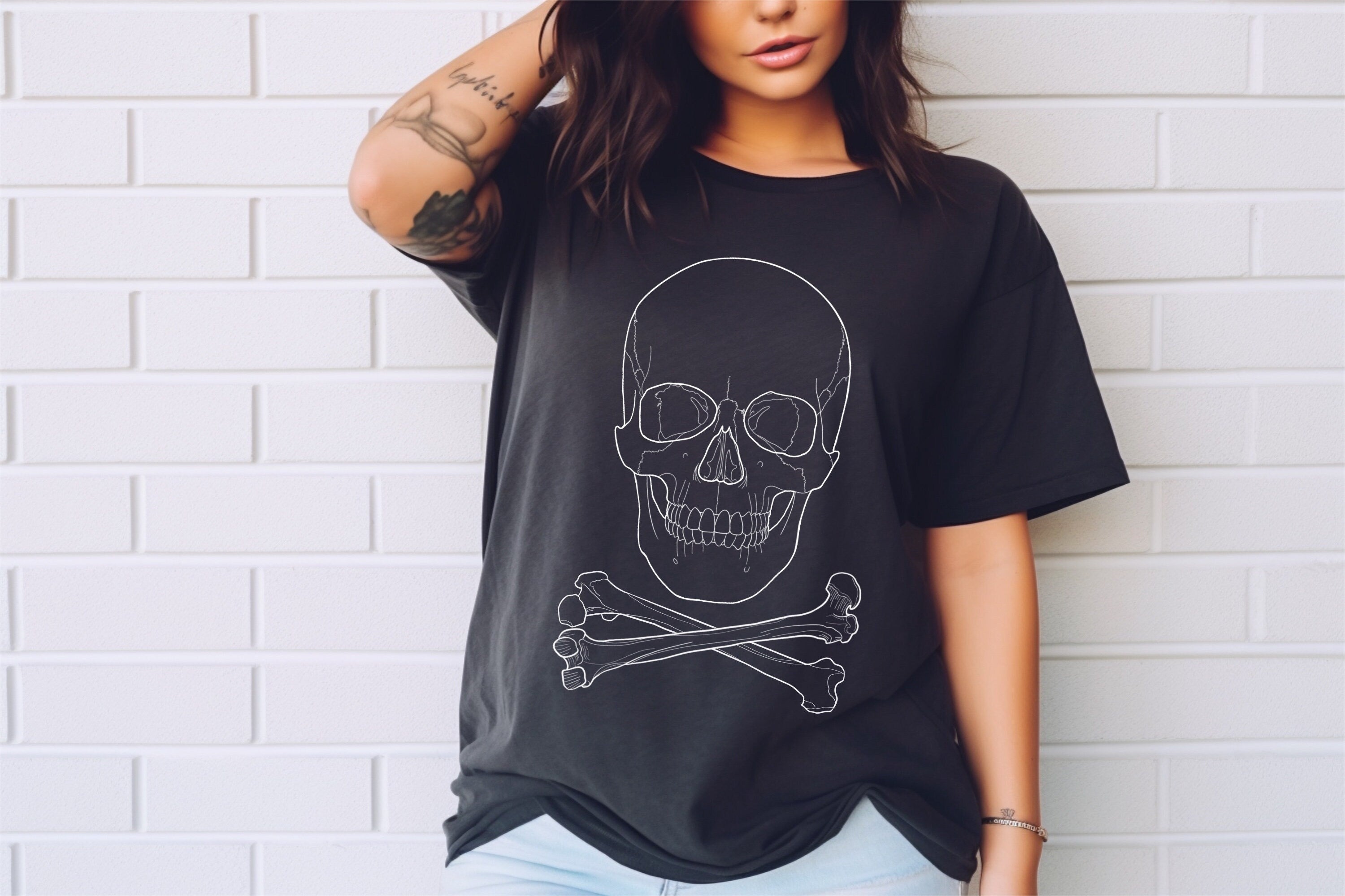 Procreate Skull Outlines: Tattoo Art Reference (PDF)