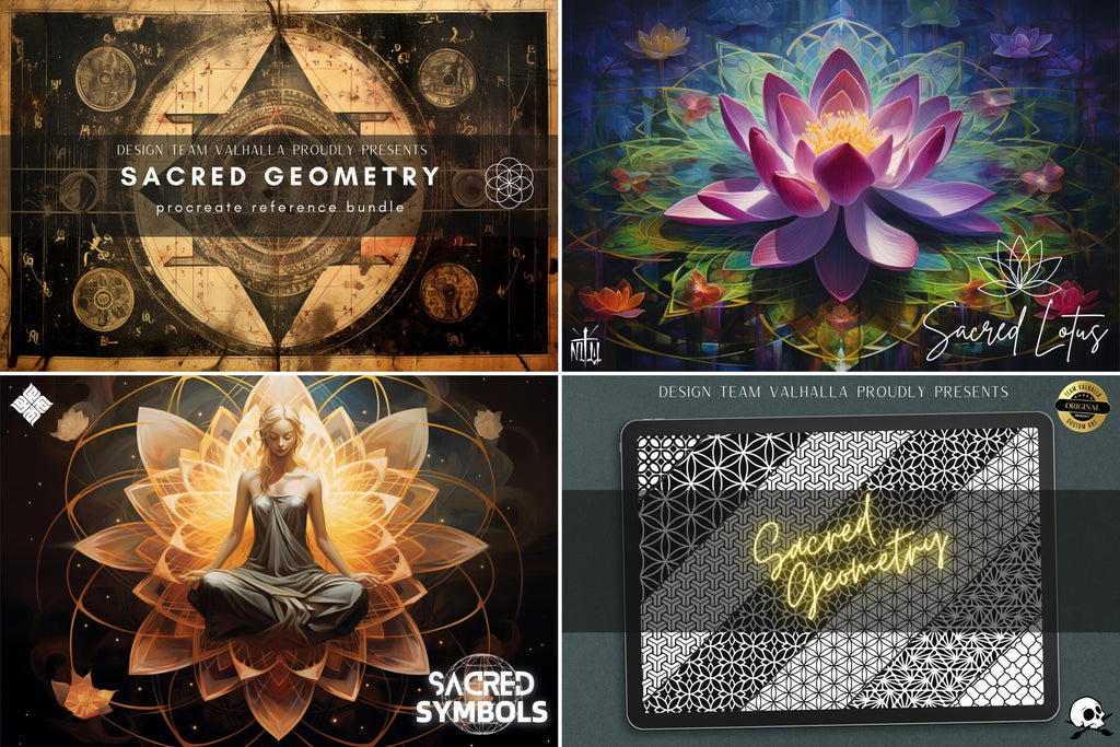 Sacred Geometry Procreate Brushes: 300+ Stamps & Patterns