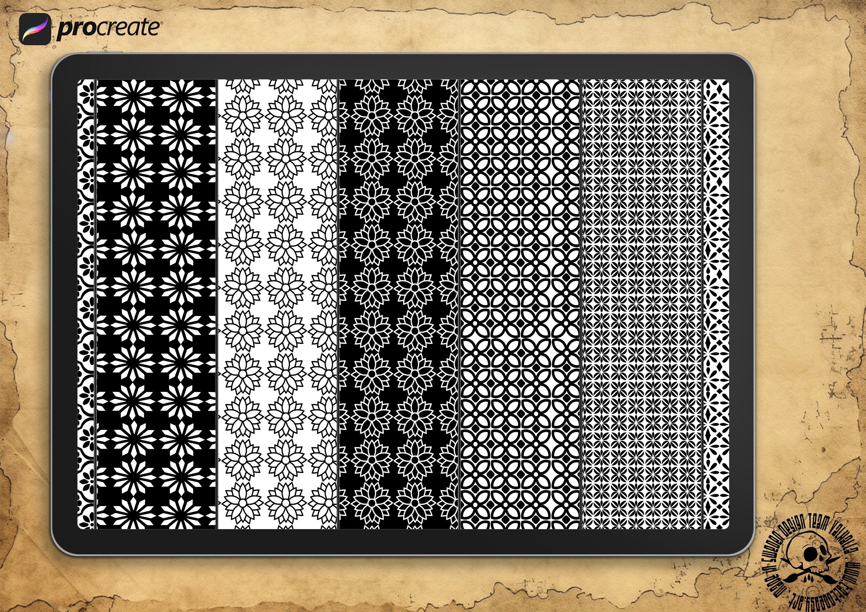 Sacred Geometry Procreate Brushes: 300+ Stamps & Patterns