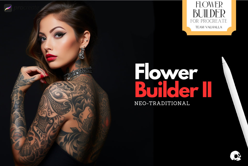 Flower builder vol.2 • Neotrad • flower design kit for Procreate
