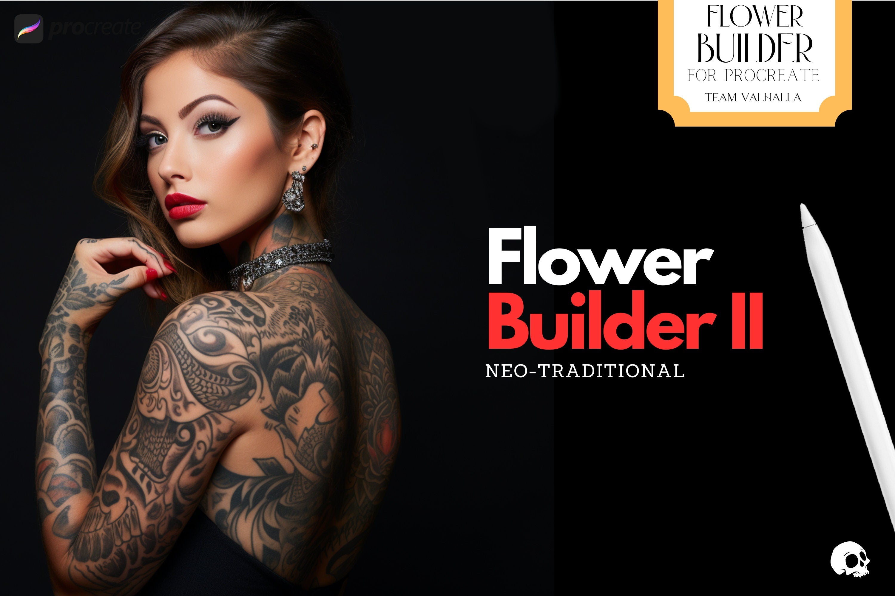 Flower builder vol.2 • Neotrad • flower design kit for Procreate