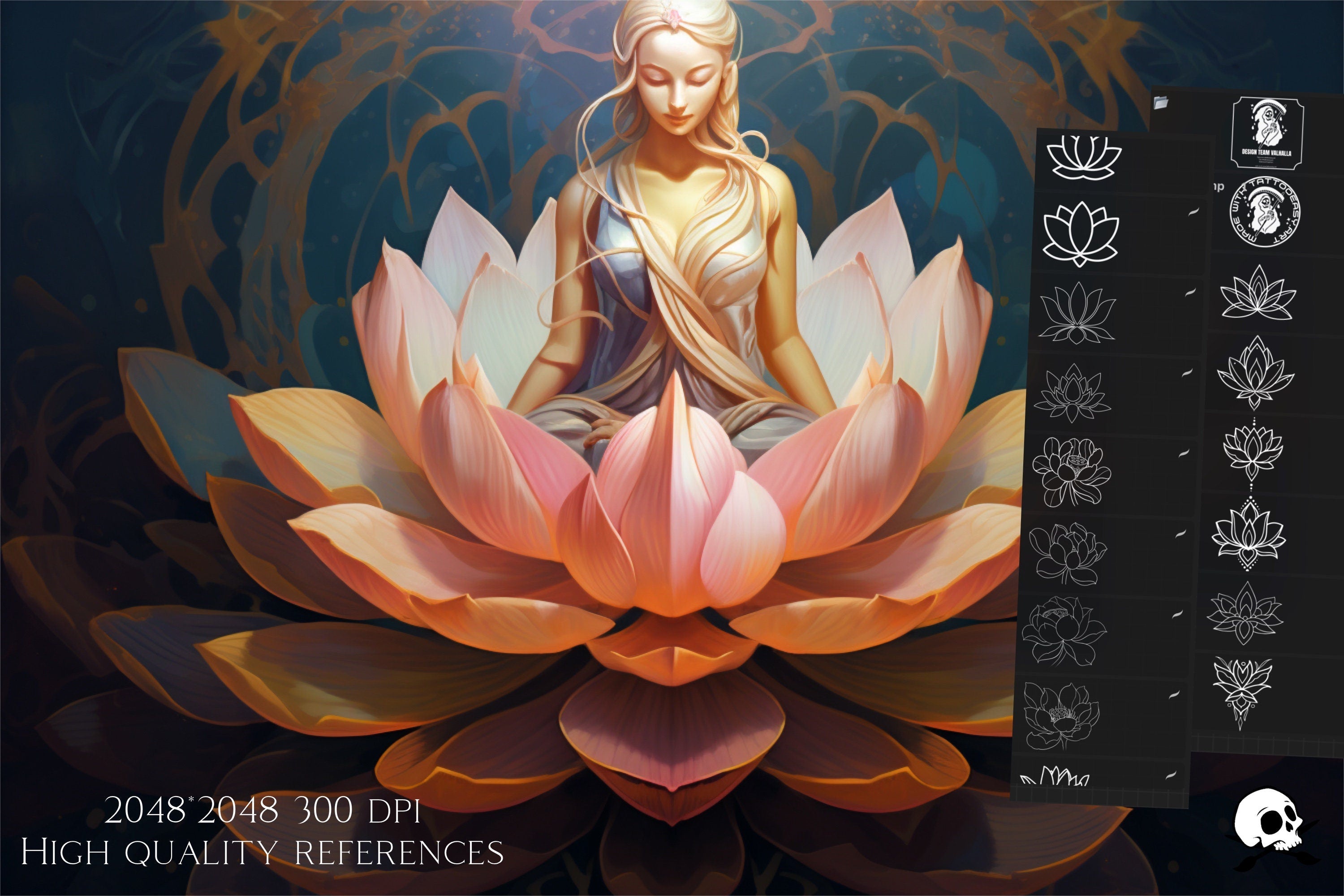 Sacred Geometry Procreate Brushes: 300+ Stamps & Patterns