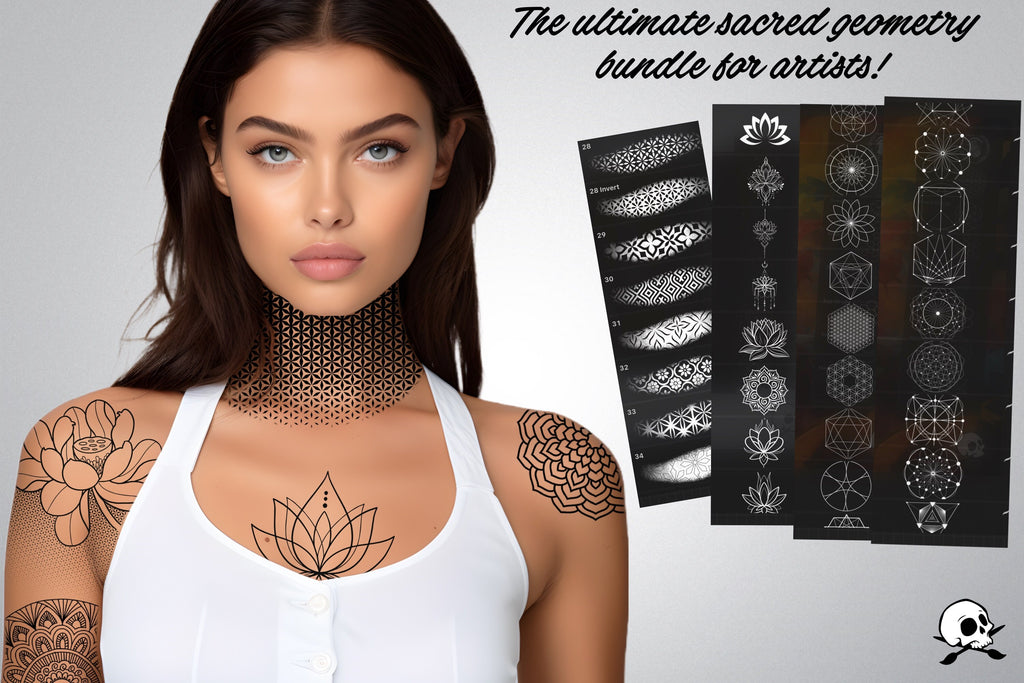 Sacred Geometry Procreate Brushes: 300+ Stamps & Patterns
