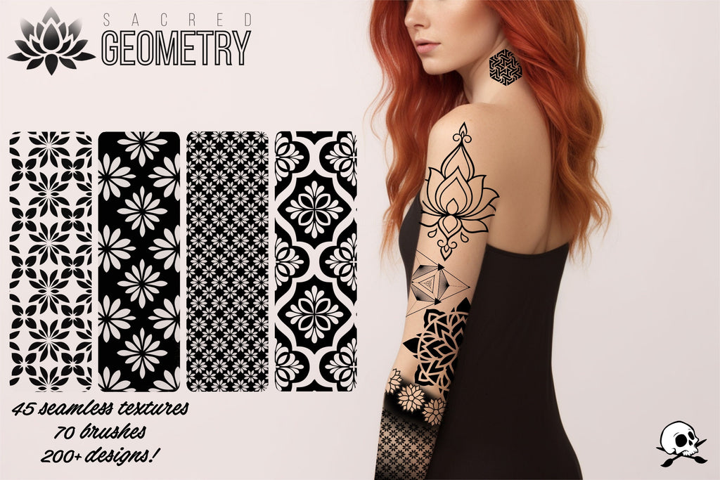Sacred Geometry Procreate Brushes: 300+ Stamps & Patterns