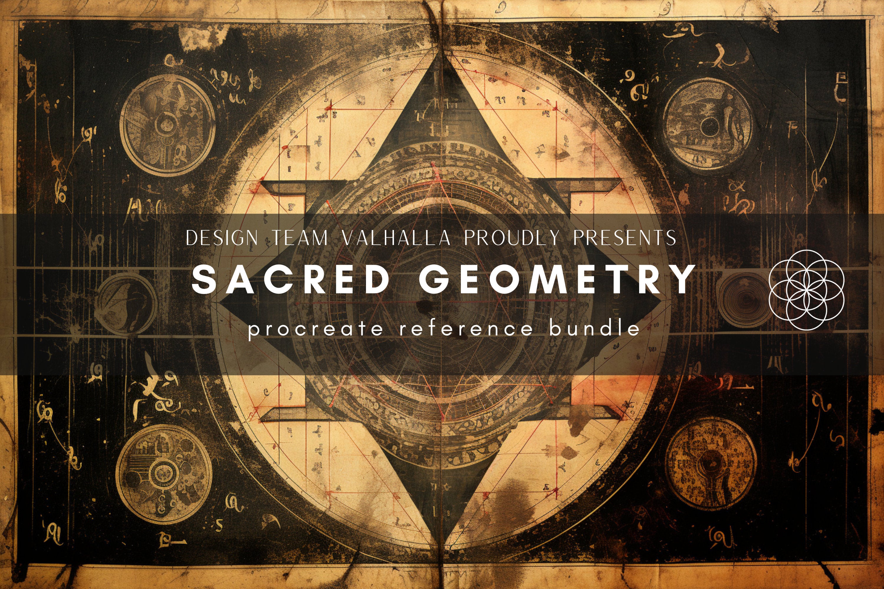 Sacred Geometry Procreate Brushes: 300+ Stamps & Patterns