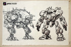 Mech Reference Collection: Procreate Anime Coloring Projects (Digital Download)