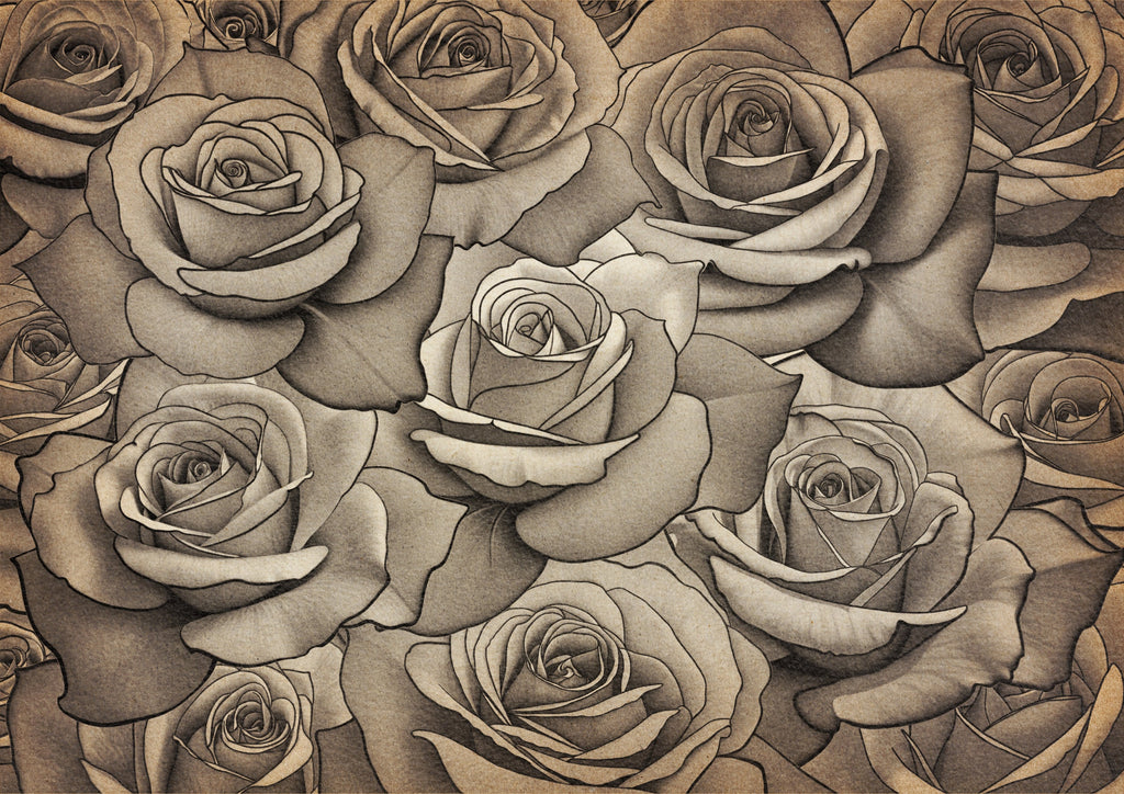 Rose Tattoo Design Kit: Procreate Stamps, Stencils (150+ PNG Files)