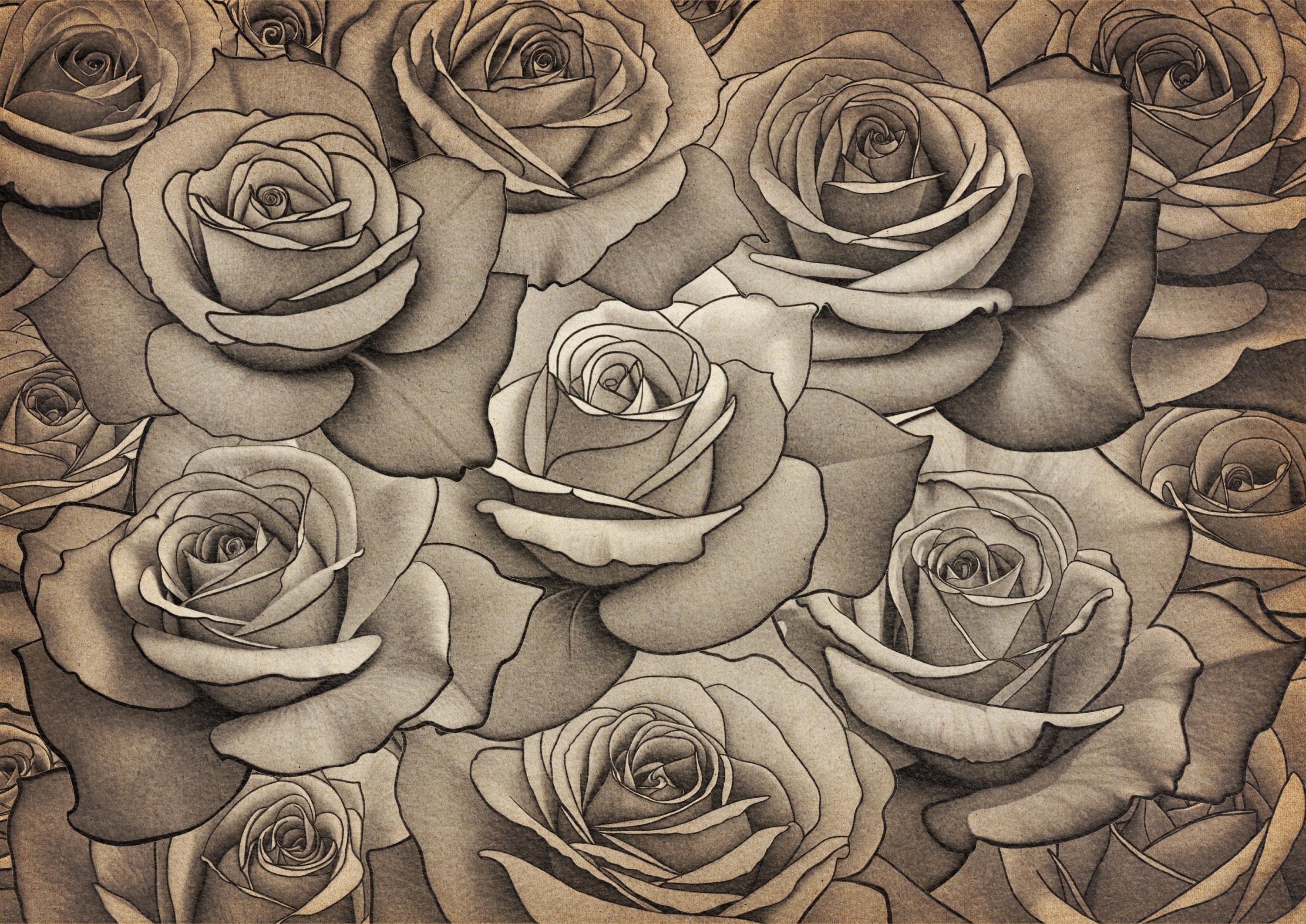 Rose Tattoo Design Kit: Procreate Stamps, Stencils (150+ PNG Files)