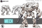 Mech Reference Collection: Procreate Anime Coloring Projects (Digital Download)