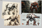 Mech Reference Collection: Procreate Anime Coloring Projects (Digital Download)