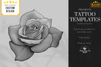 Rose Tattoo Design Kit: Procreate Stamps, Stencils (150+ PNG Files)