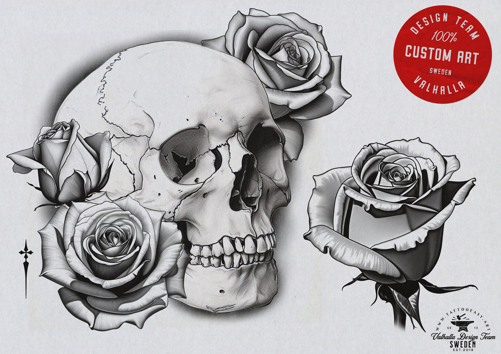 Roses Vol.2, Tattoo builder, Design team Valhalla sweden, 40 unique designs
