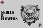 Custom art, Skulls and Flowers, 60+ designs & stencils included, 100% unique references