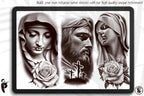 Procreate, Religious reference folder, 200 artworks, png, procreate stamps &pdf included