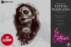 La Catrina 120 designs, 60 references ( + 60 stencils ) custom made art