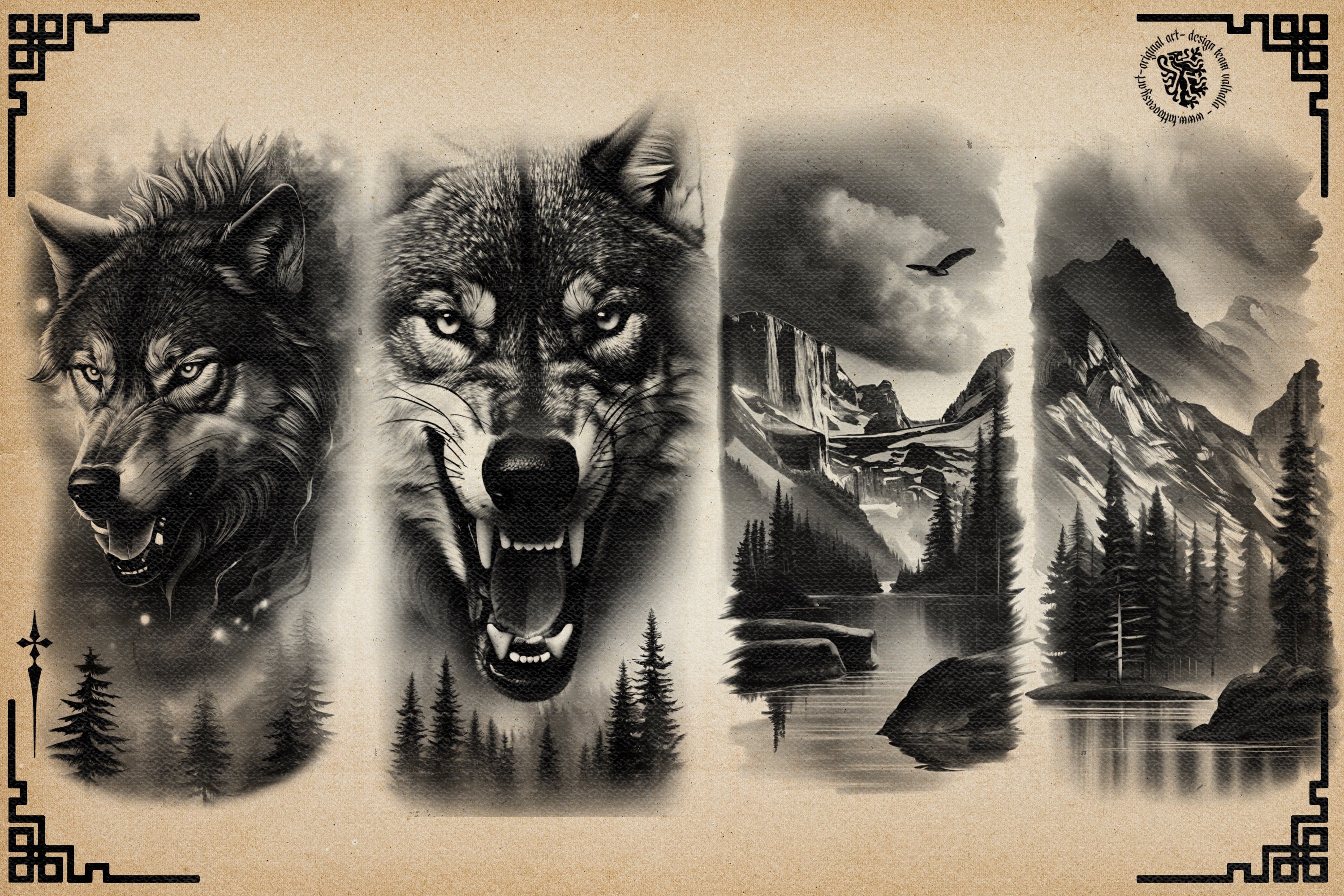 Wildlife vol.2 , 50 unique tattoo sleeves by Team Valhalla