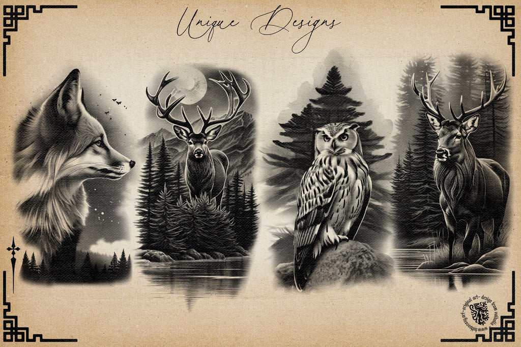 Wildlife vol.2 , 50 unique tattoo sleeves by Team Valhalla