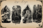 Wildlife vol.2 , 50 unique tattoo sleeves by Team Valhalla