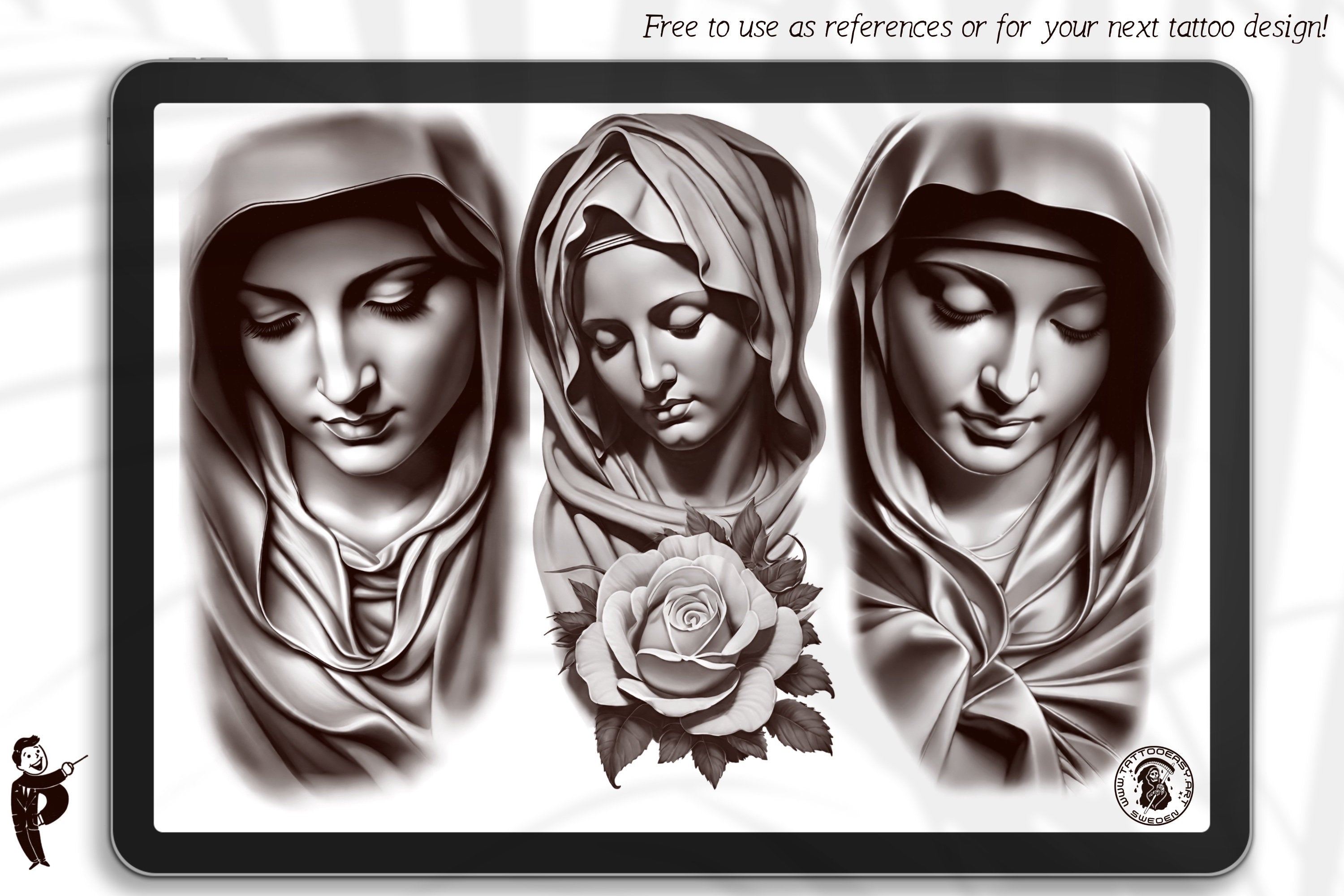 Procreate, Religious reference folder, 200 artworks, png, procreate stamps &pdf included