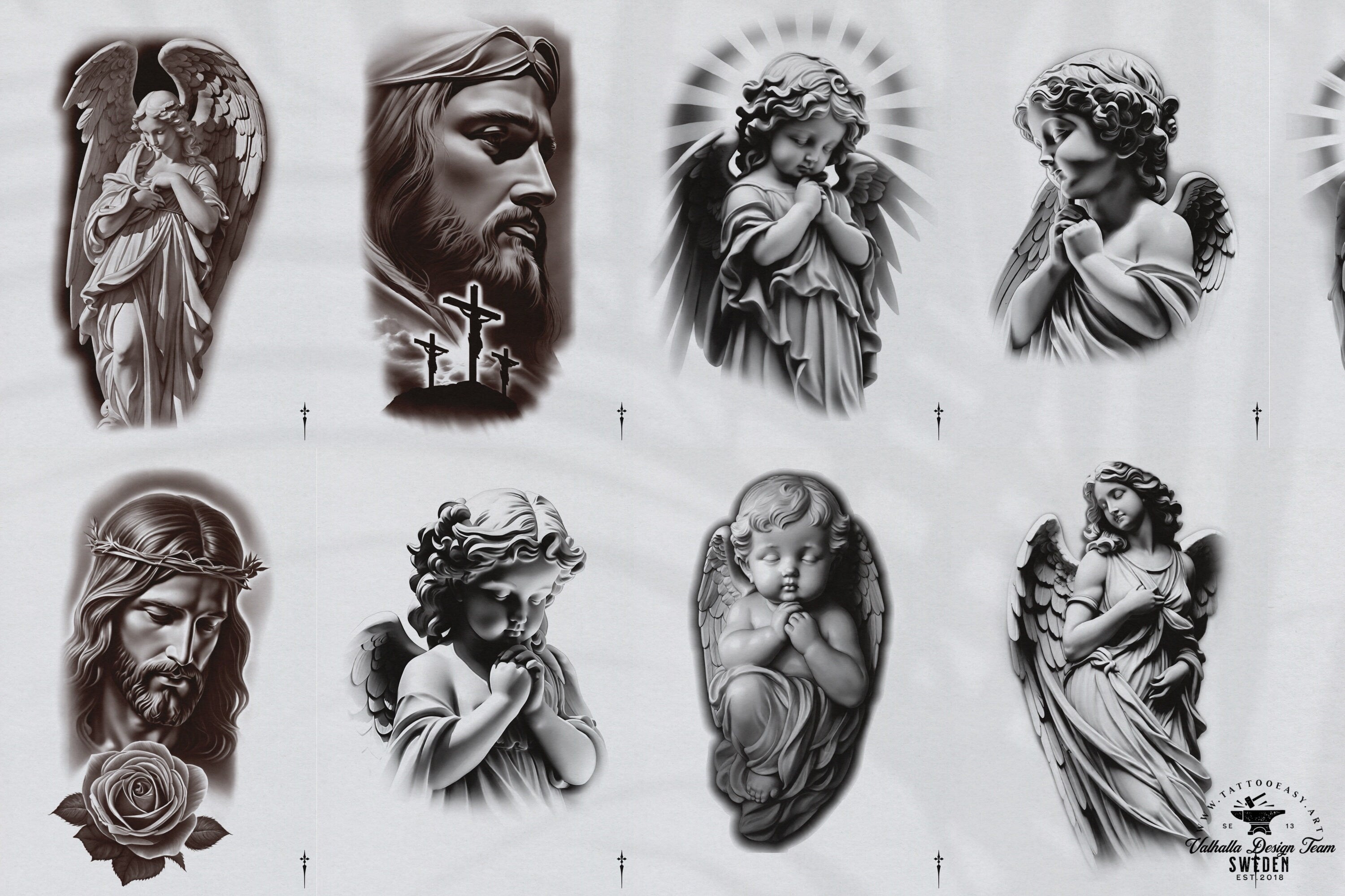Tattoo E-Books collection (Pdf) Religious Tattoo Sleeves, 51 unique designs