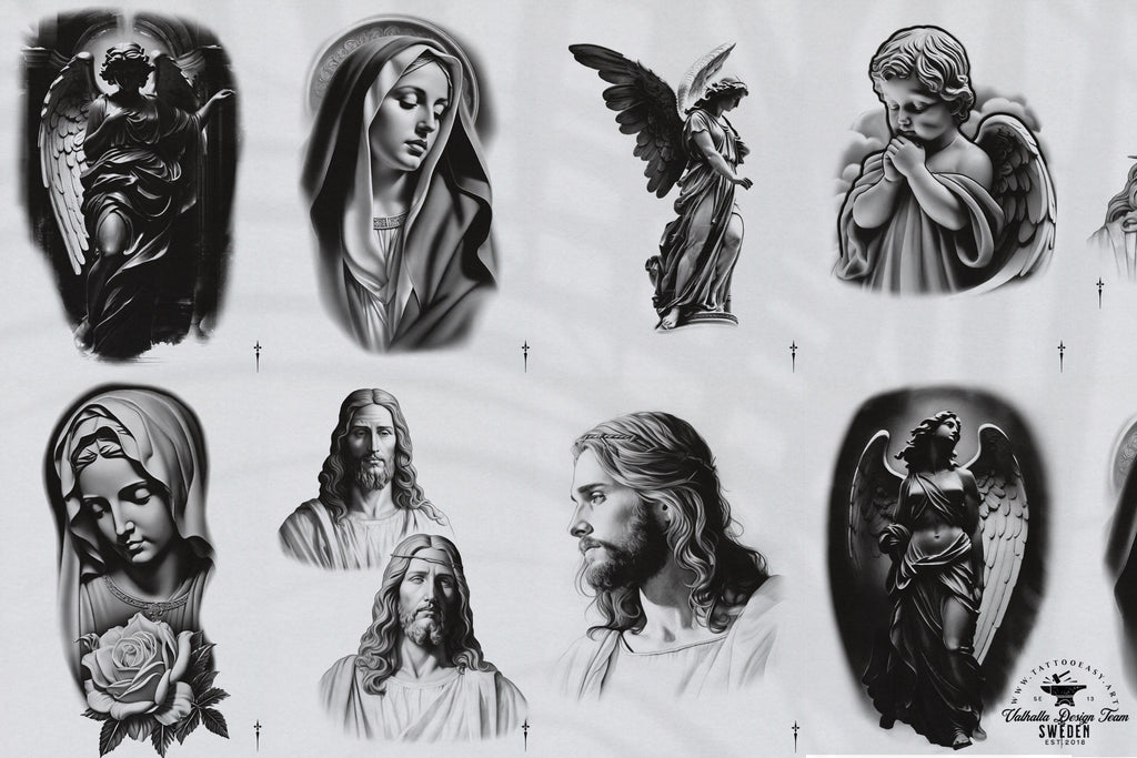 Tattoo E-Books collection (Pdf) Religious Tattoo Sleeves, 51 unique designs