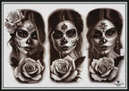 La Catrina 120 designs, 60 references ( + 60 stencils ) custom made art