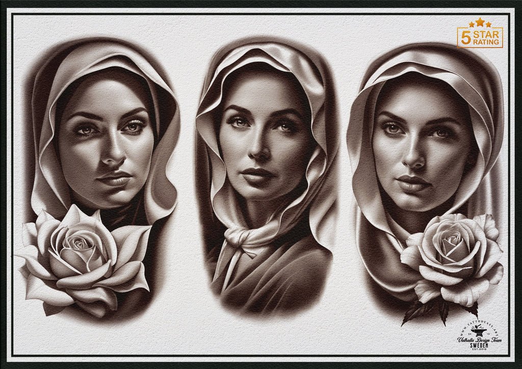 Religious B&g realism design bundle XL collection, custom designs for Procreate