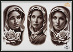 Religious B&g realism design bundle XL collection, custom designs for Procreate