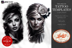 The lady design kit, 200+ custom made tattoo references & stencils