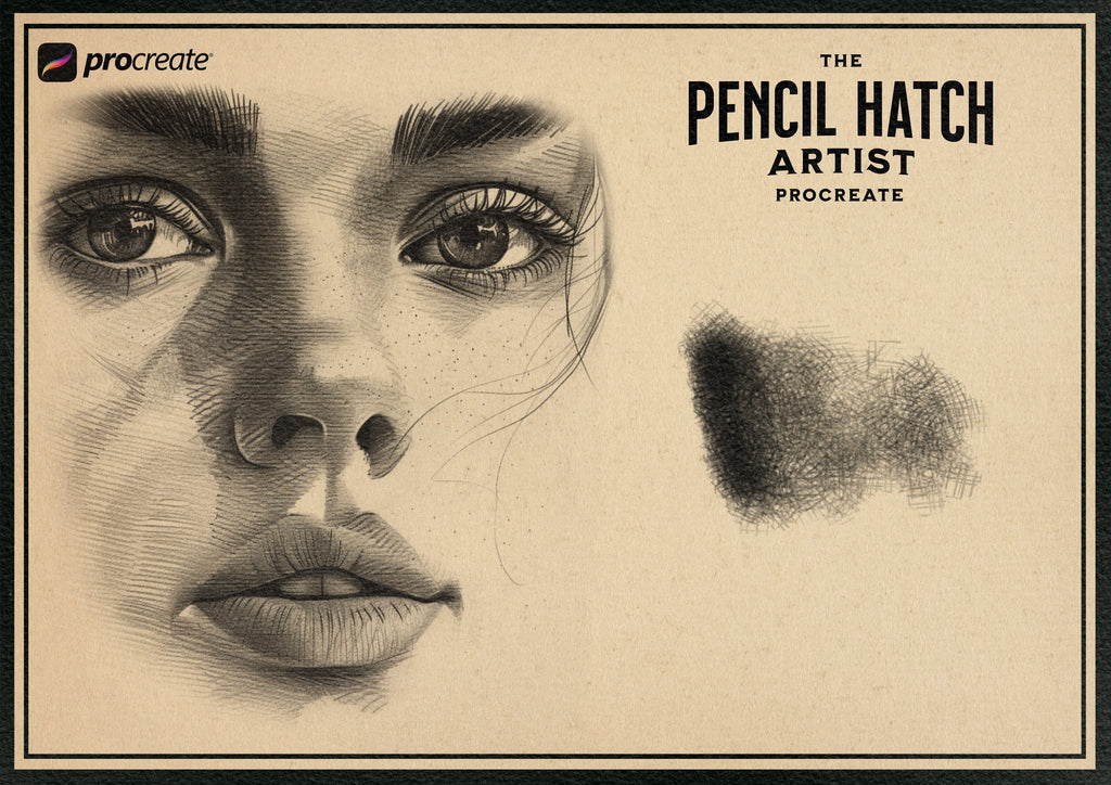 The Pencil Hatch Artist, custom brushes for Procreate