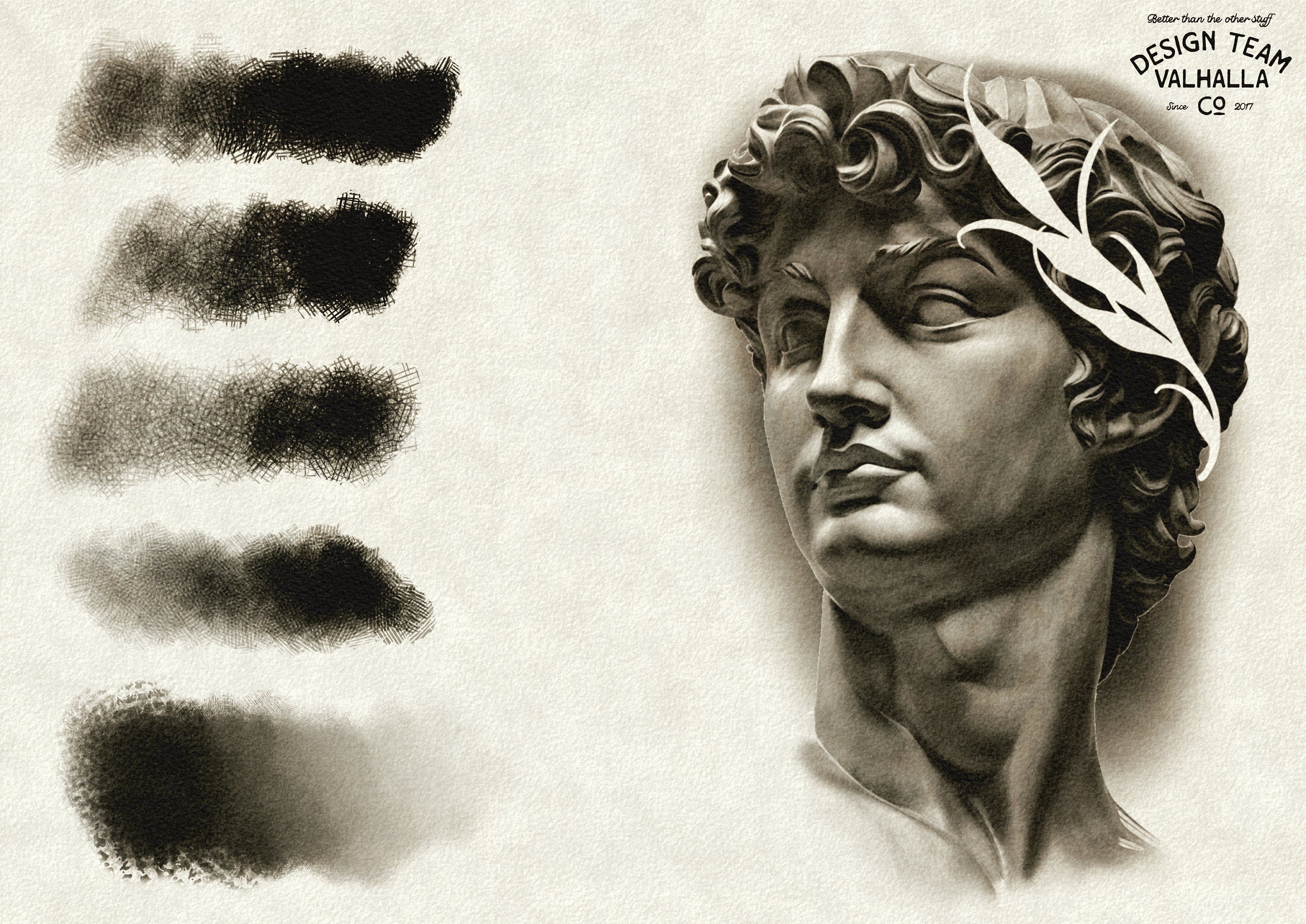 The Pencil Hatch Artist, custom brushes for Procreate