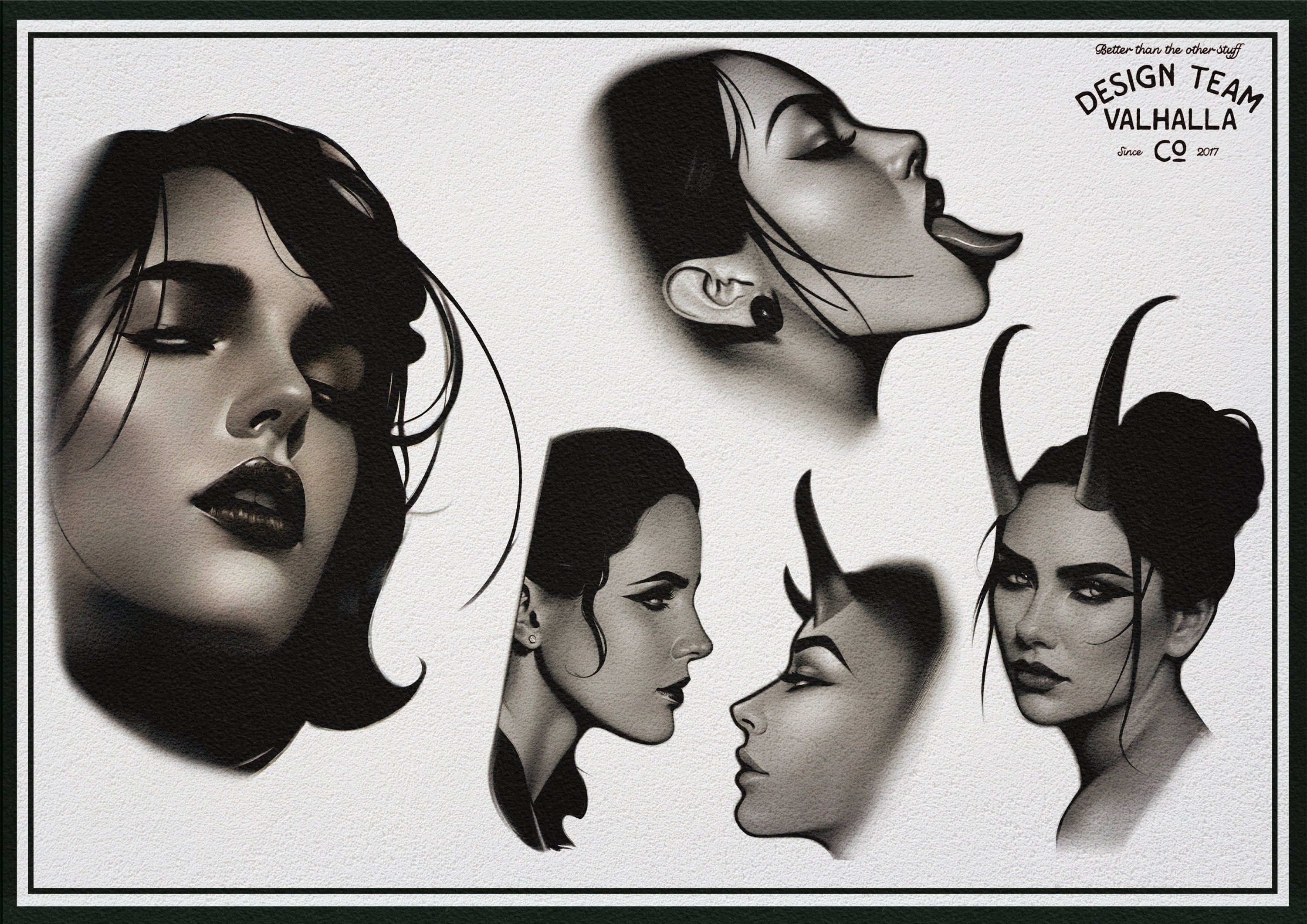 Neo-Traditional Ladies Vol.3 ~ 160+ designs! Anatomy, templates, references & inspiration for Procreate