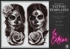 La Catrina 120 designs, 60 references ( + 60 stencils ) custom made art