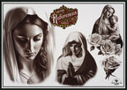 Religious B&g realism design bundle XL collection, custom designs for Procreate