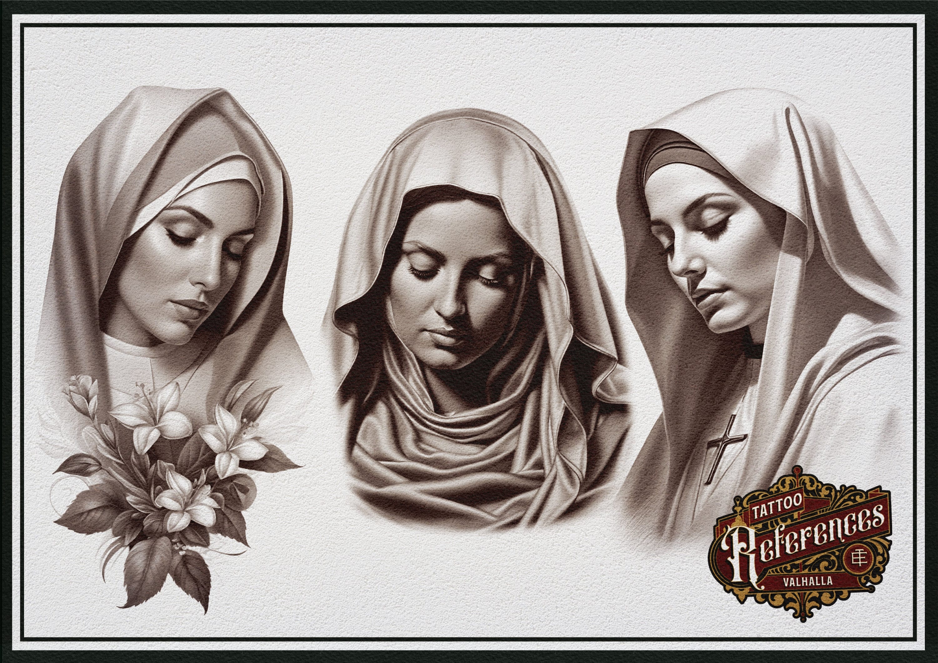 Religious B&g realism design bundle XL collection, custom designs for Procreate