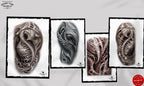 Tattoo E-Books collection (Pdf) Biomech Tattoo Sleeves, 54 unique designs