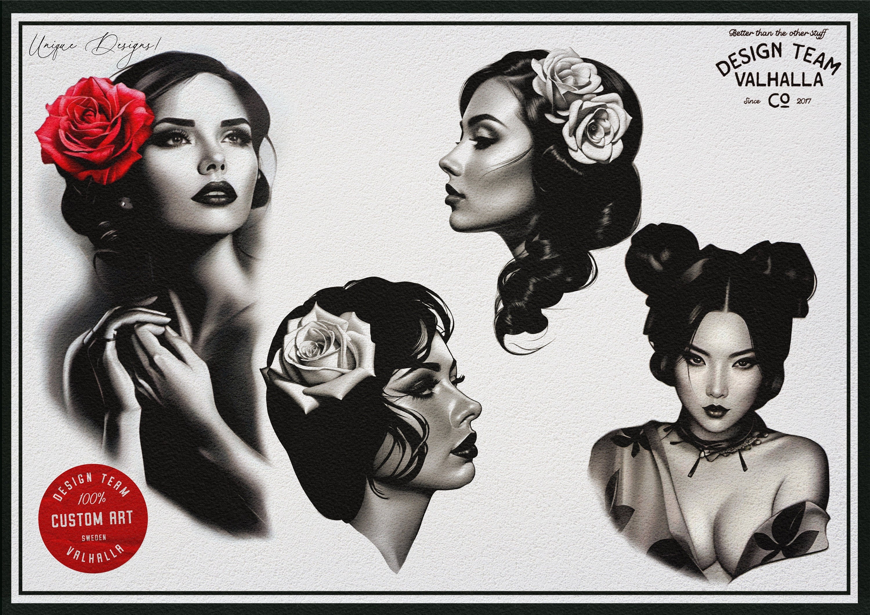 Neo-Traditional Ladies Vol.3 ~ 160+ designs! Anatomy, templates, references & inspiration for Procreate