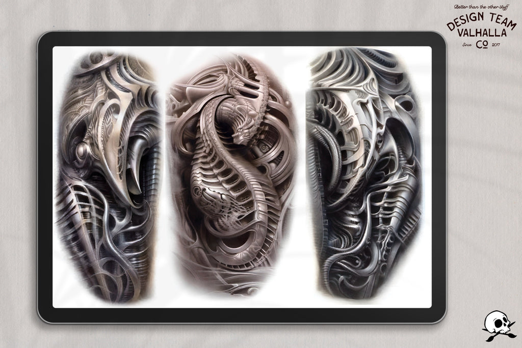 Organica Machina ~ Custom art for Procreate XL collection Biomech references